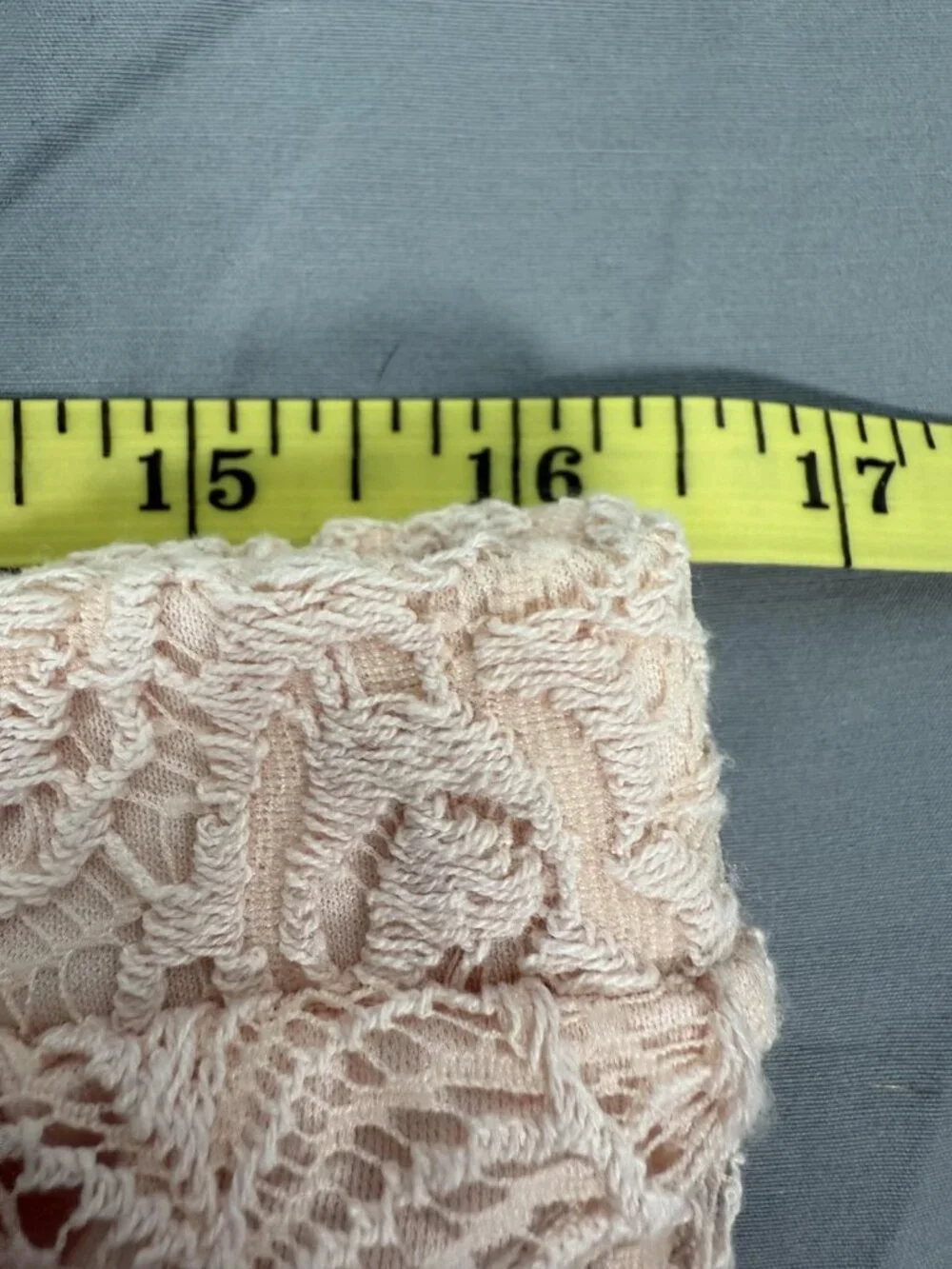 No Boundaries Floral Lace Maxi Skirt Juniors XL Peach Pink Boho Fairy Lined Knit